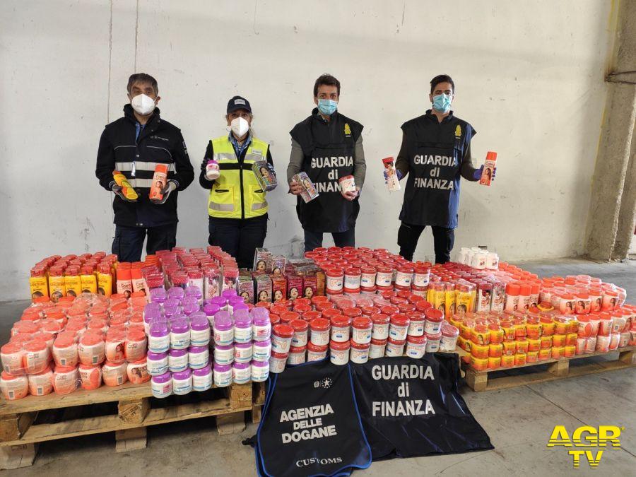 Agenzia Dogane Monopoli Firenze: sequestrati 345 Kg di cosmetici contenenti Idrochinone