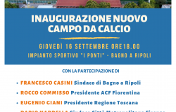 Bagno a Ripoli, inaugurazione nuovo campo sportivo ai Ponti con Rocco Commisso, Giani, Nardella e Lotti