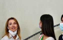 Roma, Teatro Valle, scoperta la targa di intitolazione a Franca Valeri