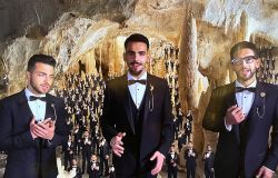 Grotte di Frasassi, le melodie del Volo e la magia della musica di Morricone ai 50 anni della scoperta