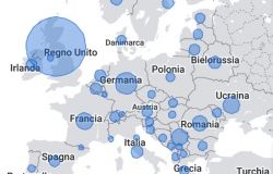 L'attuale incidenza del covid-19 in Europa