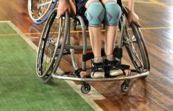 Sara Vargetto mentre gioca a basket