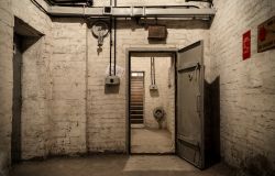 bunker sotto uno stabile probabile nascondiglio per ricercati