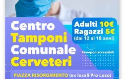 Cerveteri, per il green pass da lunedì tamponi sottocosto al Centro Comunale