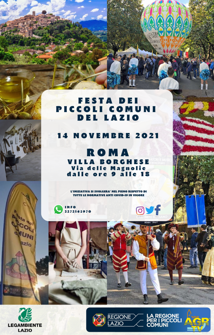 Festa Piccoli Comuni Lazio 2021 locandina