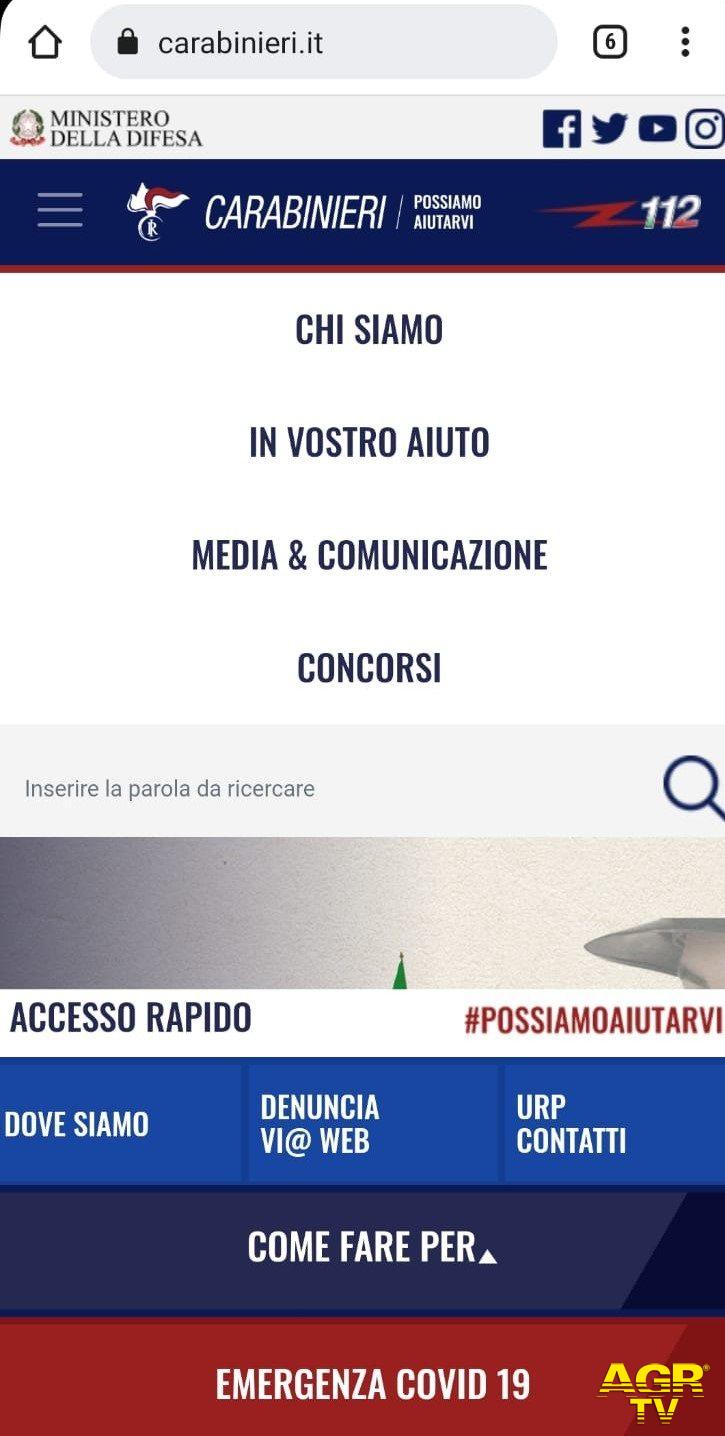 Roma: Arma dei Carabinieri, presentato il nuovo sito web