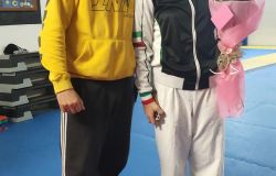 Walter Maddonni con Aurora Ferri campionessa italiana kumitè 74 kgg