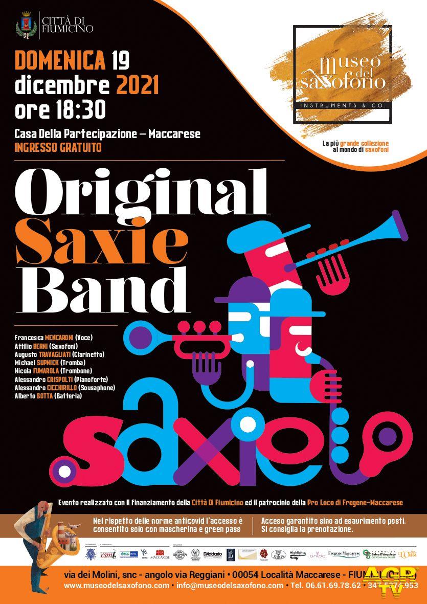 Original Saxie Band museo sassofono Maccarese locandina