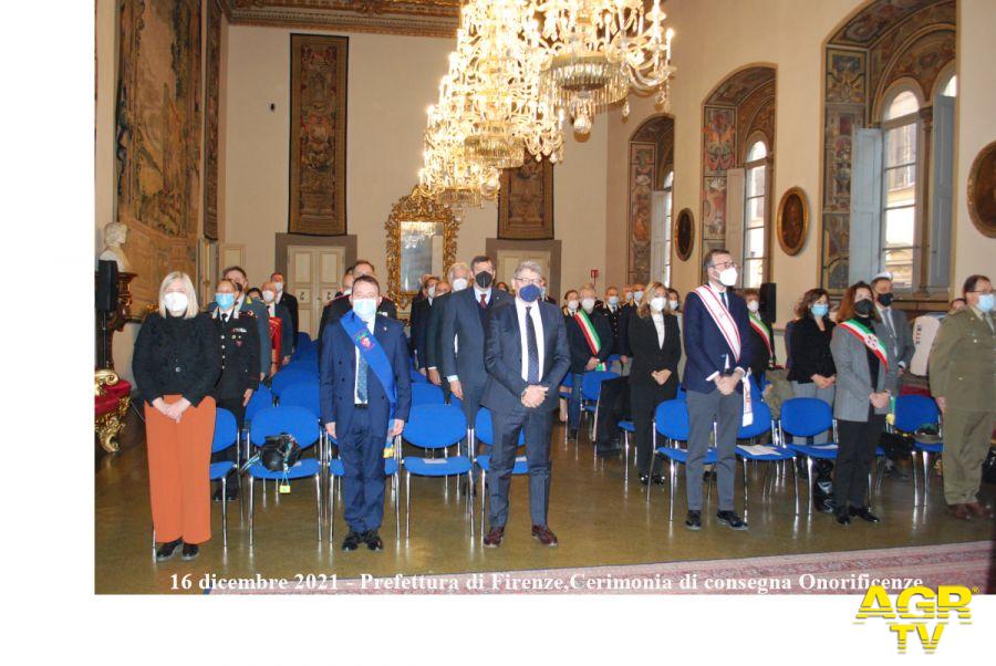 Città Metropolitana di Firenze Firenze, onorificenze dell’Ordine al Merito della Repubblica Italiana e le Medaglie d’Oro a due Vittime del terrorismo