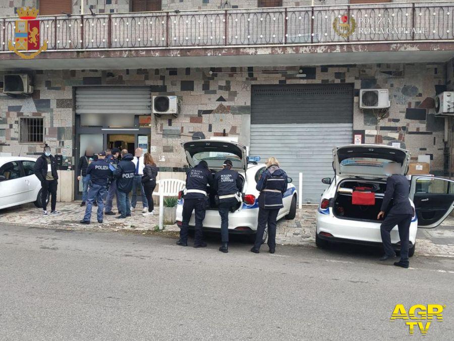 controllo del territorio della Polizia di Stato, Polizia Locale Roma Capitale e personale della ASL Roma 2