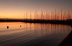 Primo tramonto dell'anno al Porto Turistico di Ostia