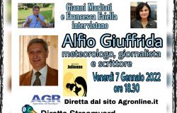 Francesca Faiella e Gianni Maritati Intervistano Alfio Giuffrida meteorologo, giornalista e scrittore