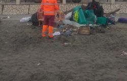 rimozione discarica spiaggia Ostia ponente