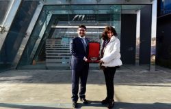 Civitavecchia, l’Ambasciatrice colombiana in Italia Gloria Isabel Ramírez Rios ha visitato le strutture del porto