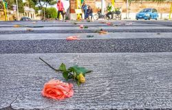 Roma, flash mob per fermare la striscia di morti sulle strade della capitale