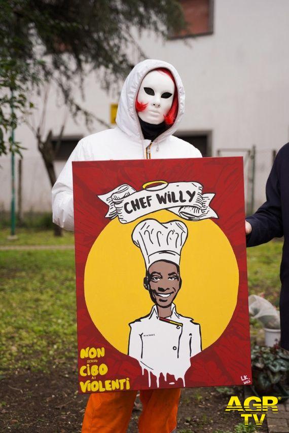 street artist consegna opera ricordo willy montero