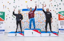 arrampicata sportiva podio maschiel Coppa Italia