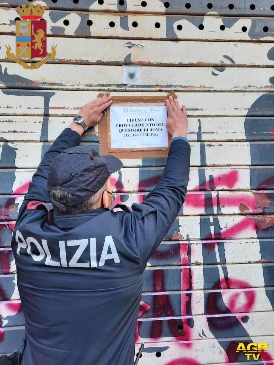 polizia san lorenzo chiusura 30 giorni associazione culturale  per spaccio