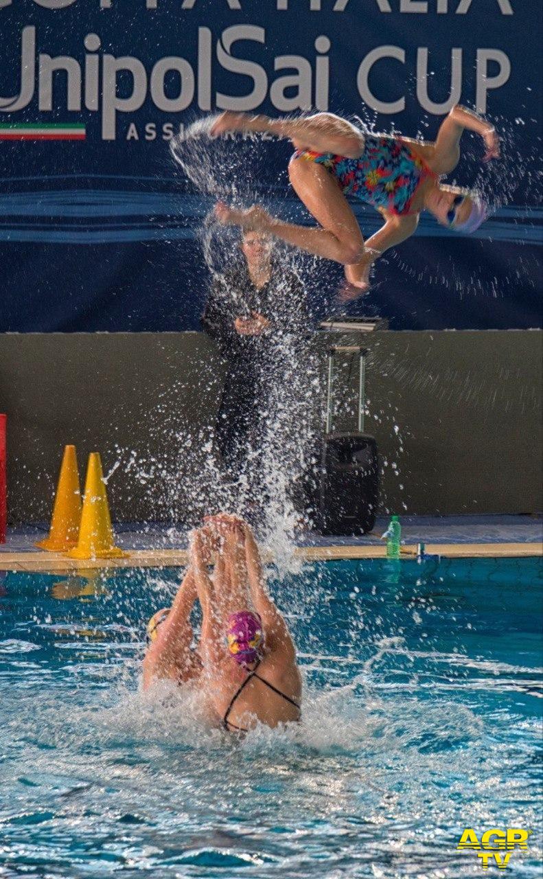 un momento degli allenamenti delle atlete ucraine