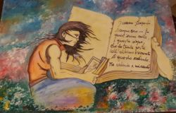 Il Caffè di piazza Leopardi, Nicola Convertino interpreta con il suo pennello il mondo del poeta