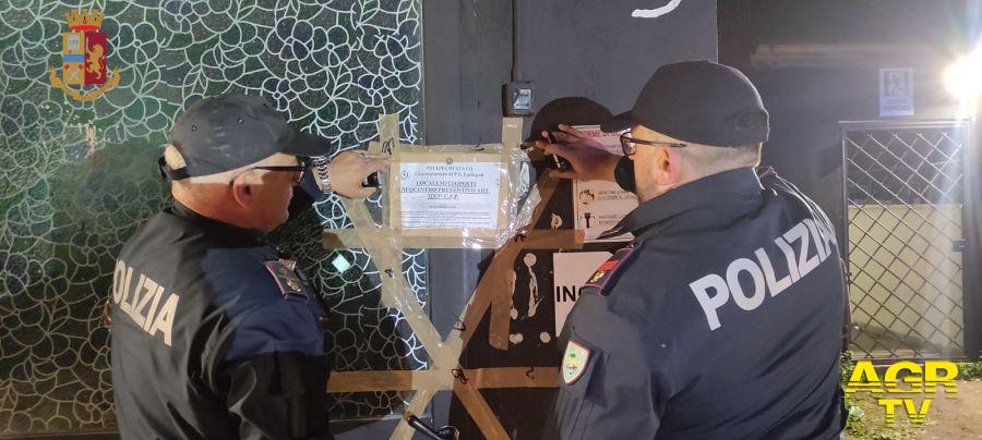 Polizia Ladispoli chiusura locale Polizia Ladispoli chiusura locale
