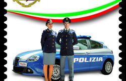 Filatelia, un francobollo per celebrare il 170° anniversario della Fondazione della polizia di Stato.