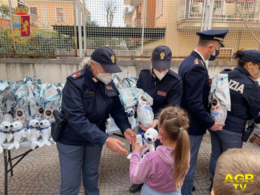 Polizia uova cioccolata bambini ucraini