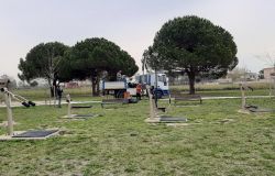 Fiumicino, nuovi cestoni più grandi e funzionali  ed un'area fitness a Villa Guglielmi