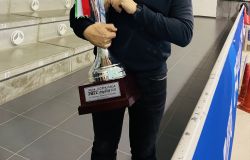 Flavio Giustolisi con la coppa Italia