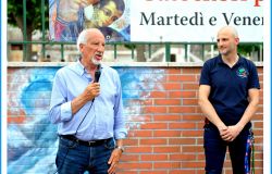 il presidente Falconi è intervenuto inaugurazione murales