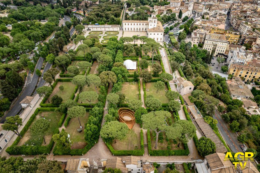 Villa Medici veduta dall'alto dell'intera area della mostra Festival de canabes