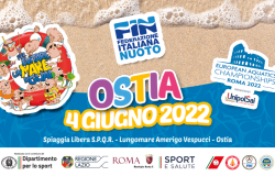 Ostia, inaugurata la spiaggia che ospiterà gli Europei di nuoto, ora sarà scuola di nuoto in sicurezza