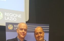 Attilio Berni con il presidnete della Regione Lazio Zingaretti