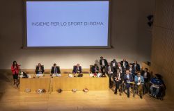 Roma sport network un momento della conferenza stampa