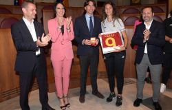 Premiazione Roma primavera campione d'italia in Campidoglio