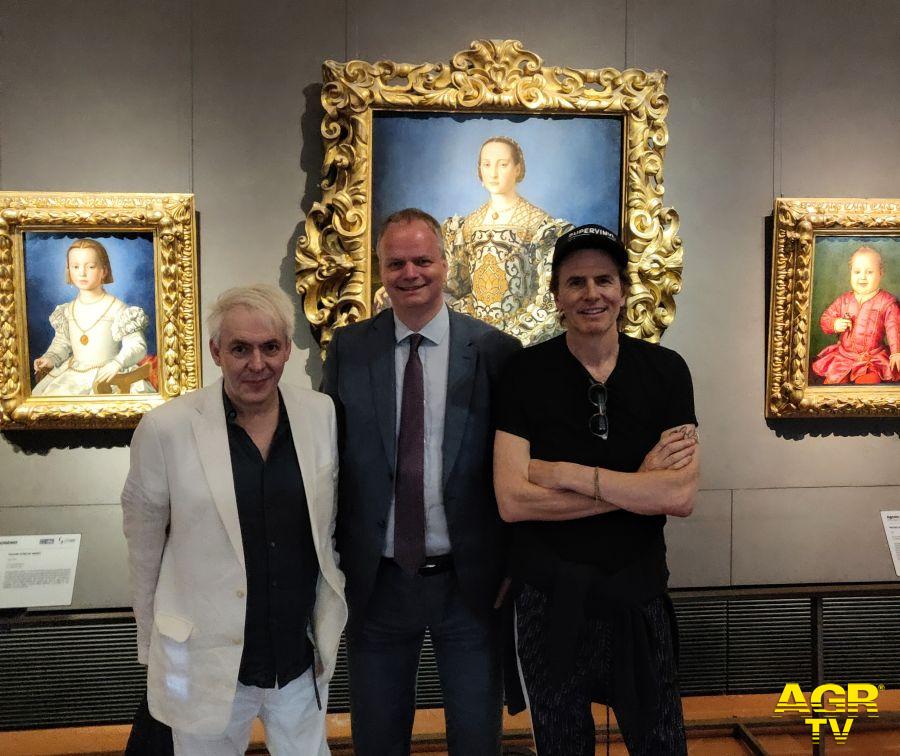 Duran Duran alla Galleria degli Uffizi.