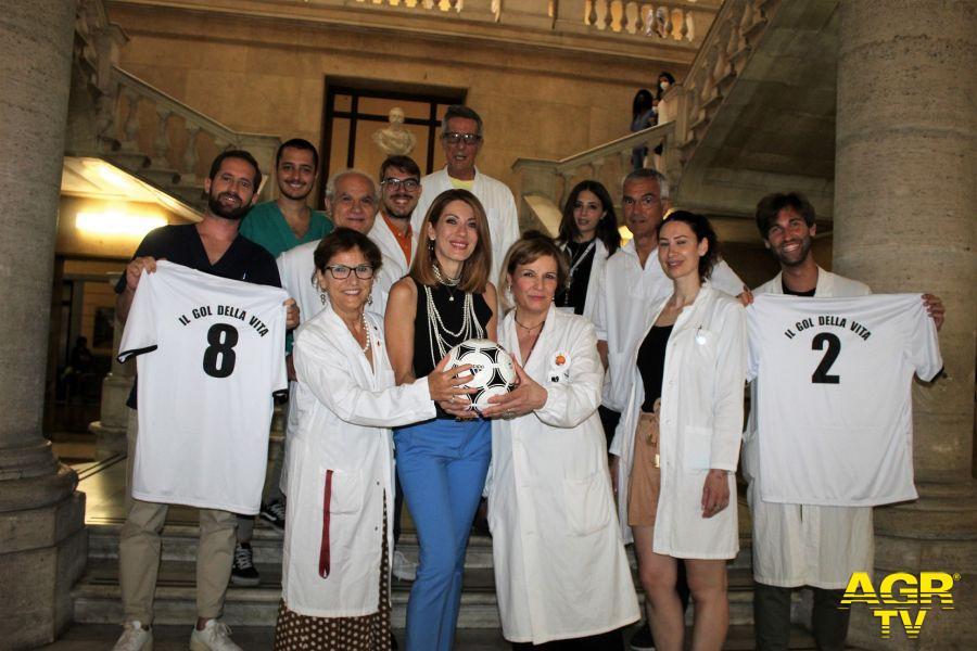 Milena Miconi ed i medici del policlicnio torneo calcetto un goal per la vita