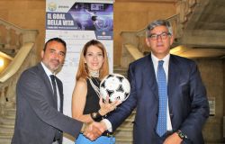 Fabrizio D'Alba, Milena Miconi ed Antoniono Galletti torneo calcetto un goale per la vita