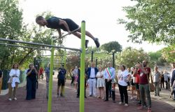 Parco della Caffarella, in augurata da Gualtieri una nuova area fitness