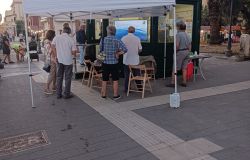 Ostia, la festa della Pro loco in piazza Anco Marzio, dedicata alla riserva marina di Tor Paterno