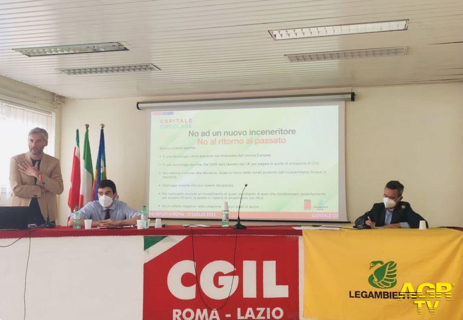 Cgil Lazio e Legambiente Lazio presentano proposta per chiusura circuito rifiuti