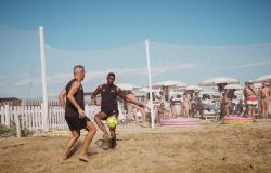 Footvolley, Max Tonette e Pluto Aldair protagonisti sulla spiaggia di Terracina