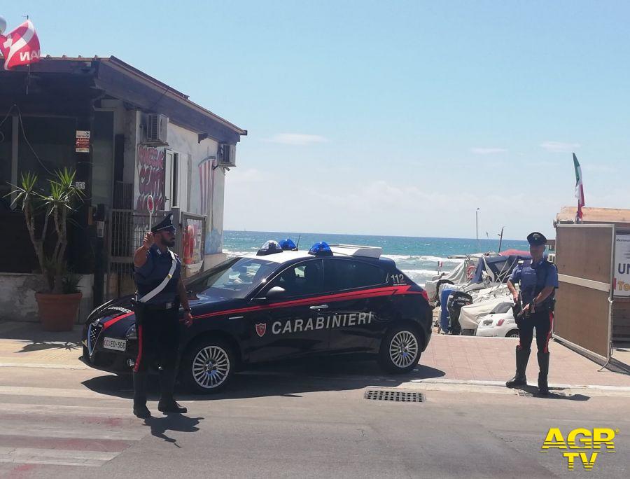 Carabinieri Pomezia controlli posti di blocco sul litorale