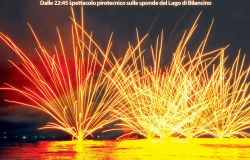 Tornano i fuochi d'artificio la sera di ferragosto sul lago di Bilancino