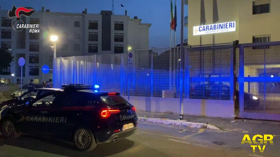 Carabinieri gruppo Ostia arresti notturni