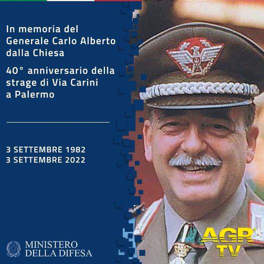 40° anniversario dell'eccidio del generale Carlo Alberto Dalla Chiesa