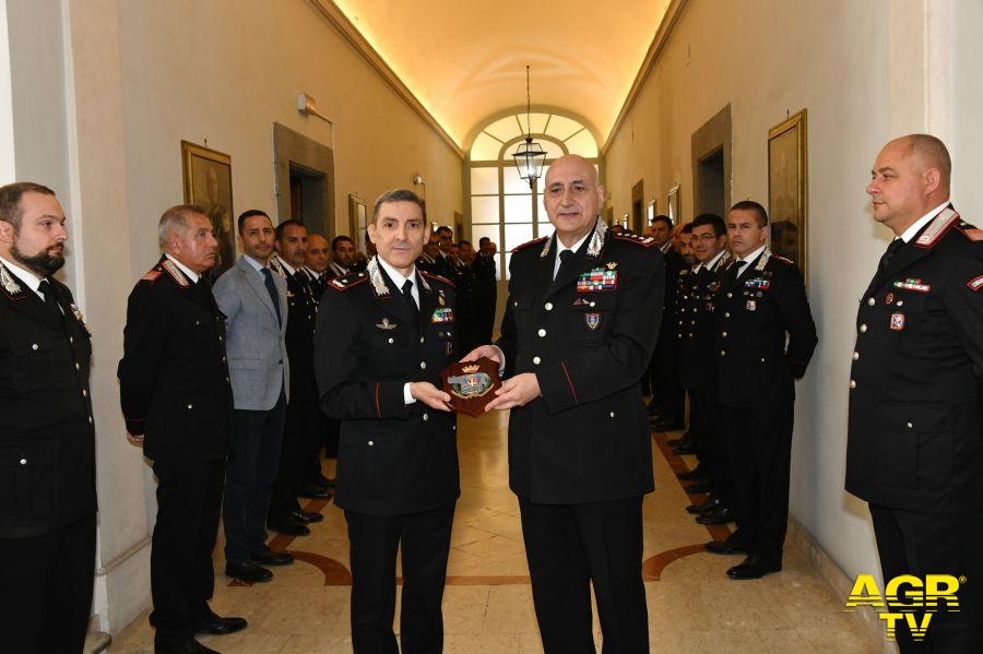ROMA - Il Generale Enzo Bernardini in visita alla sede del Comando Provinciale Carabinieri di Roma, in Piazza San Lorenzo in Lucina