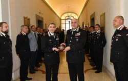 ROMA - Il Generale Enzo Bernardini in visita alla sede del Comando Provinciale Carabinieri di Roma, in Piazza San Lorenzo in Lucina