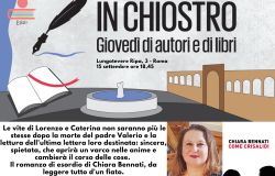 A Borgo Ripa, In-chiostro, il giovedì dei libri e degli autori, appuntamento da non mancare con Chiara Bennati e Mauro Di Giorgio