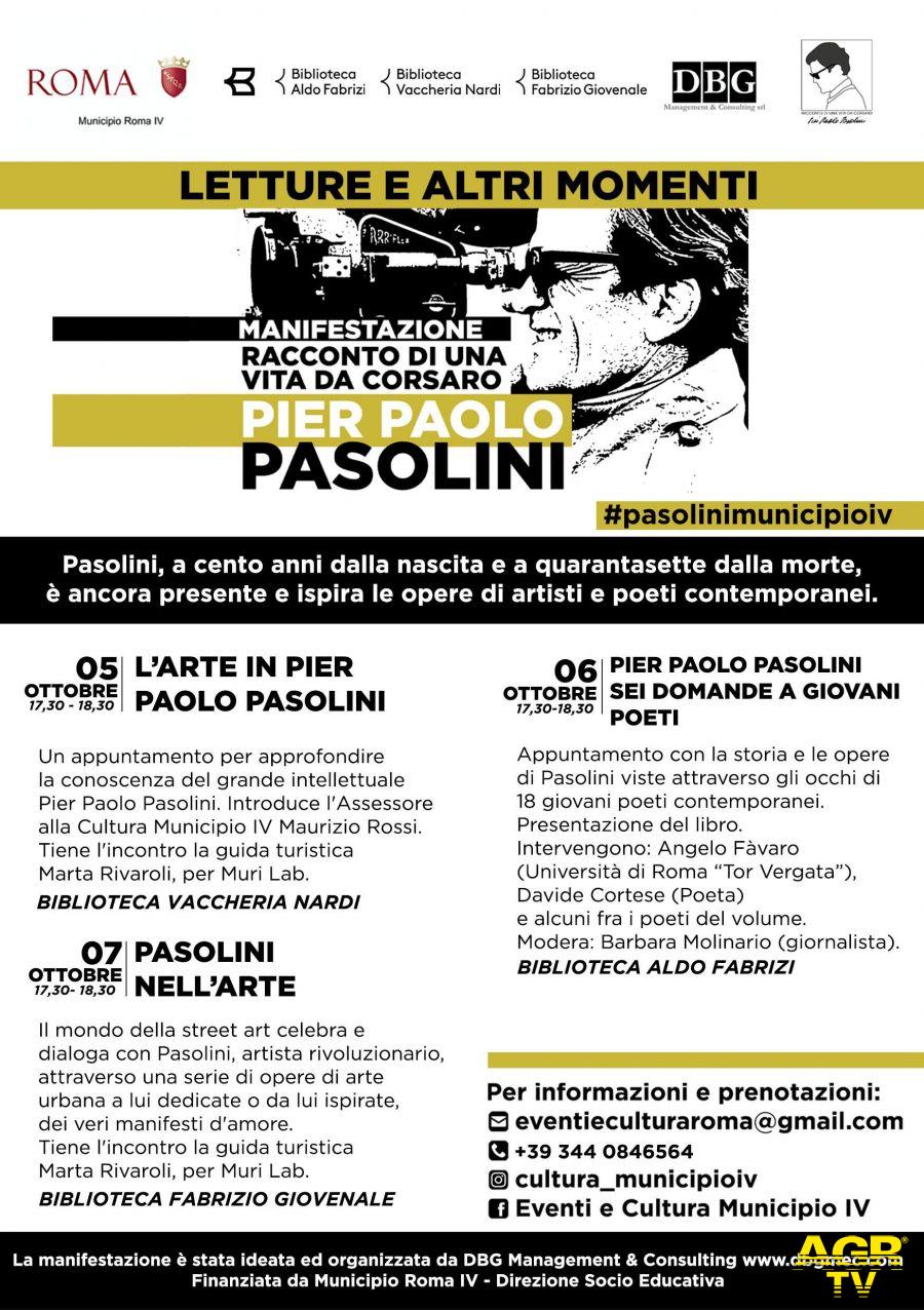Pasolini incontri ottobre IV Municipio
